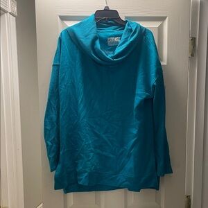 Teal Cowl/Turtle Neck Sweater